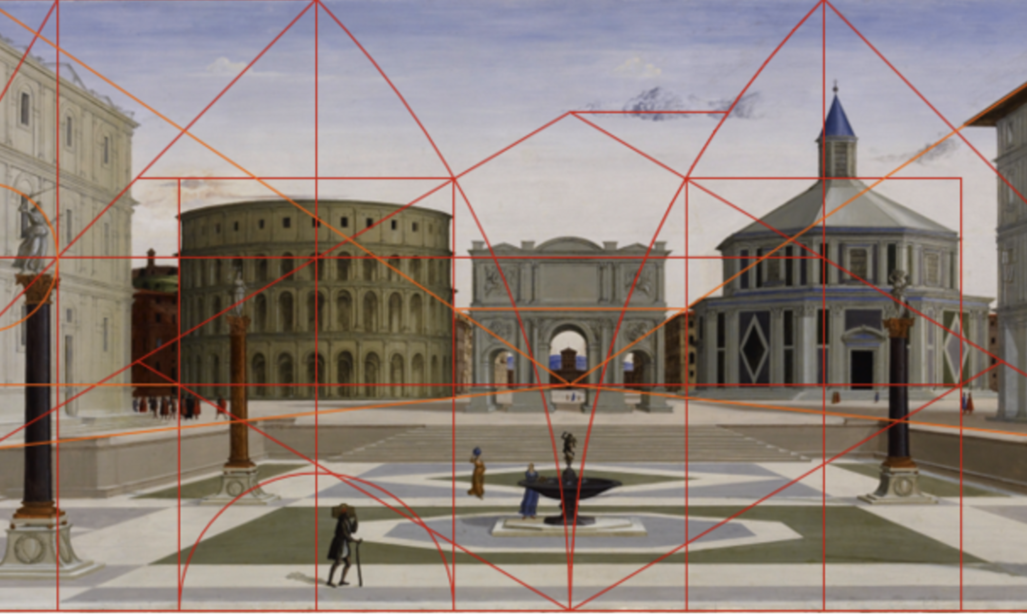 Geometric construction drawing