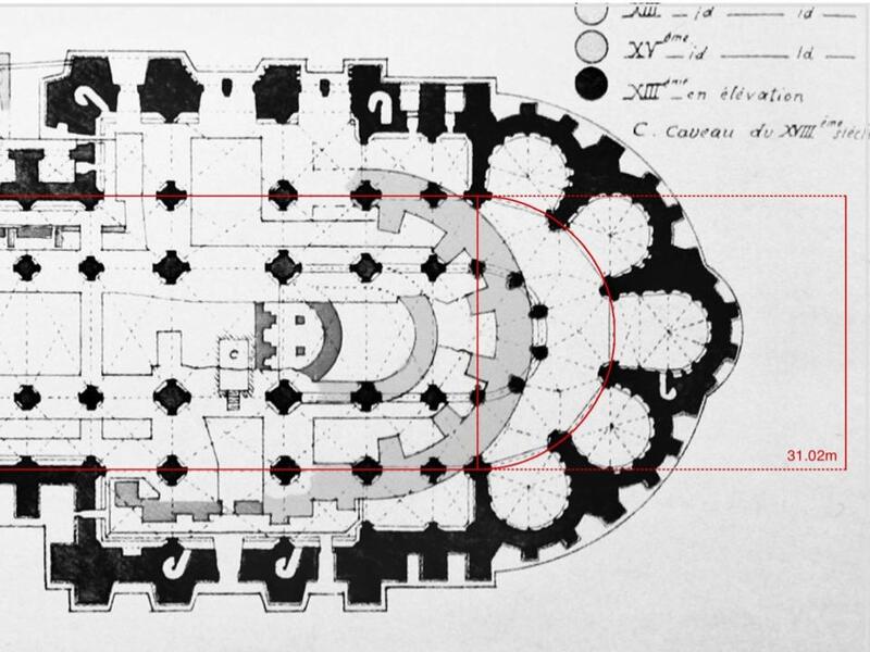 That dimension, and the placement of the hemicycle center, is all we need to…