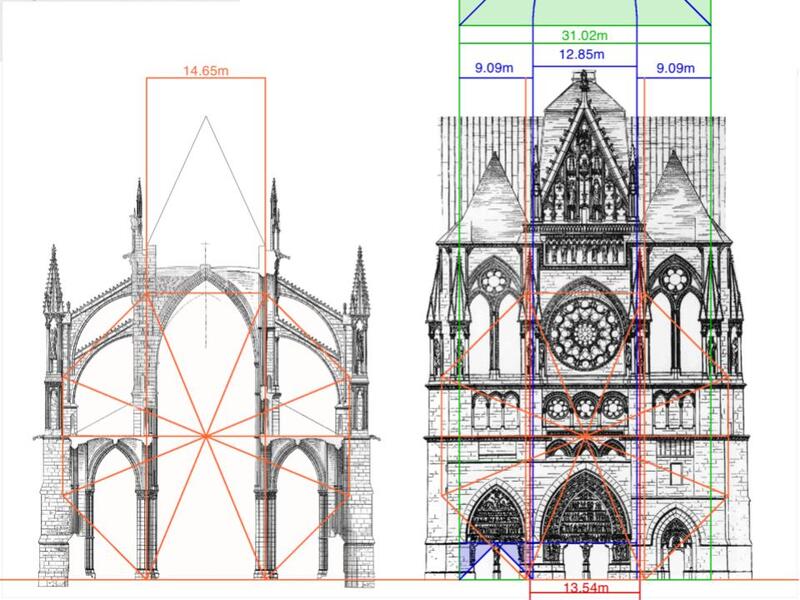 Other formal details in both the nave section and the transept elevation unde…