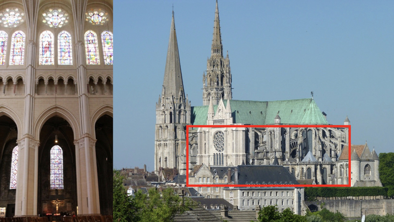 The windows, importantly, are also taller than the cathedral’s main vault.