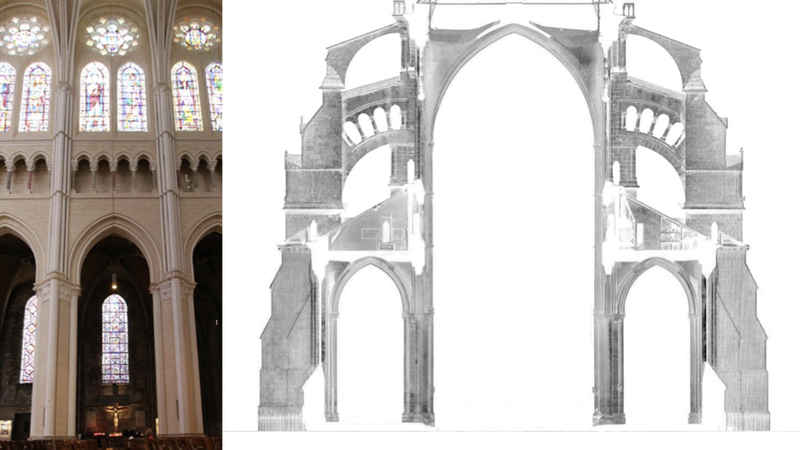 You can see those flying buttresses clearly in this spectacular cross-section…