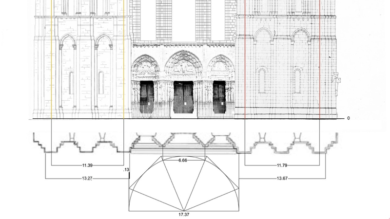 Now, I have projected the axes of the two towers upwards, using different col…