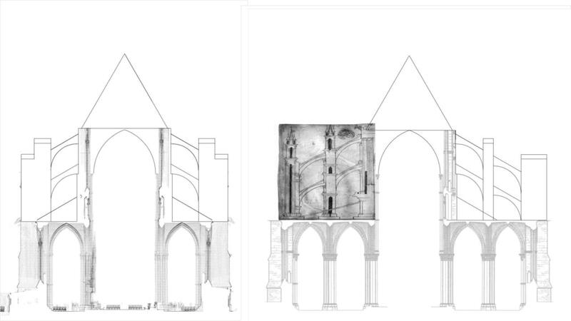 At some point probably in the 1220s, the hypothesized original buttress desig…