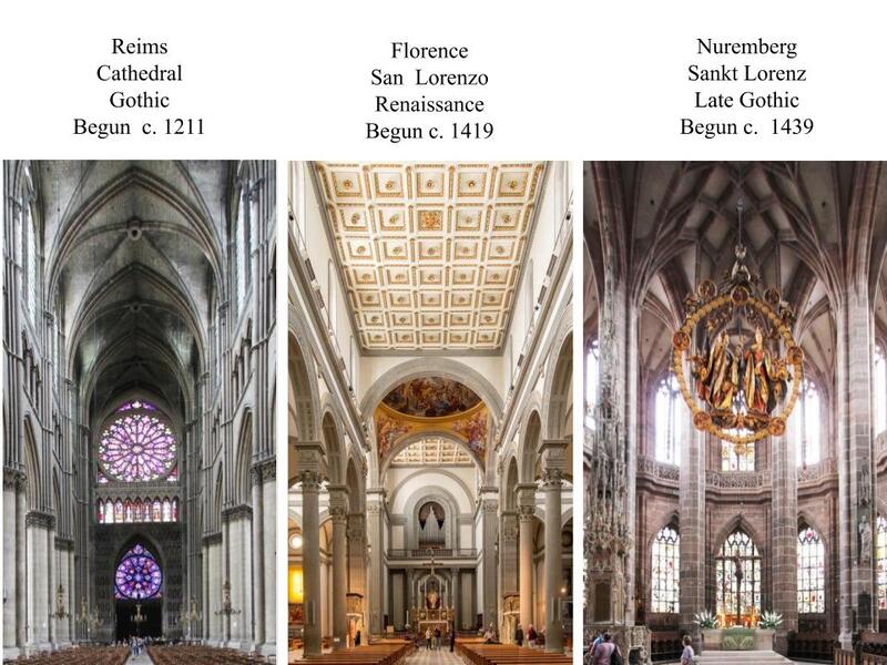 The choir of Sankt Lorenz, for instance, was designed several decades after F…
