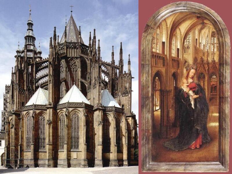 The even more realistic paintings produced a few decades later by Jan van Eyc…