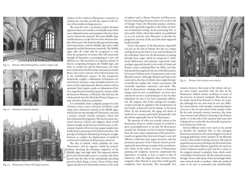 In my introduction, for instance, I juxtapose Late Gothic buildings from Germ…