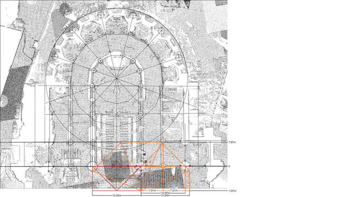 As Murray noted, the plan of the cathedral can be understood as three great c…