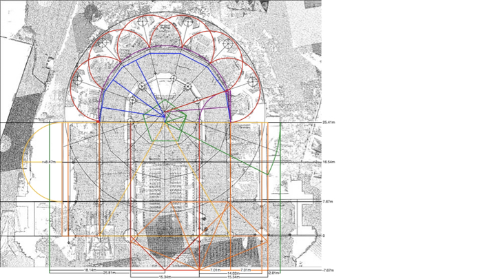 If construction began on the south, as seems likely, any errors in layout wou…