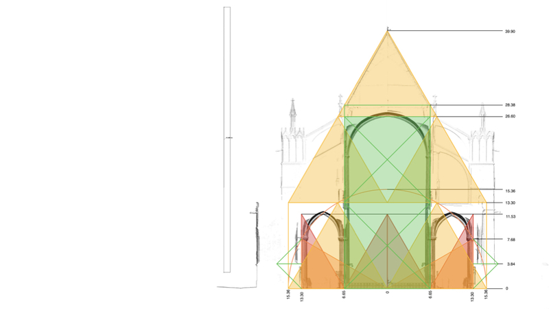 The main nave space fits precisely into a double square measuring 13.30m by 2…