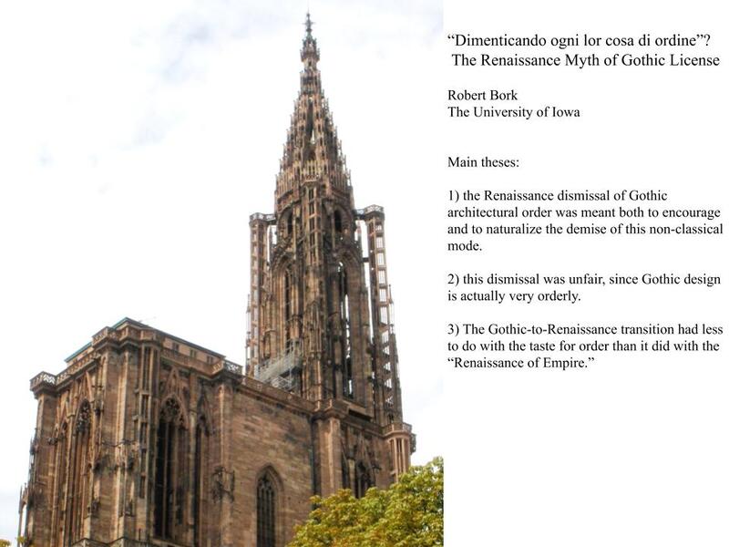 Third, I will argue on this basis that the transition between Gothic and Rena…