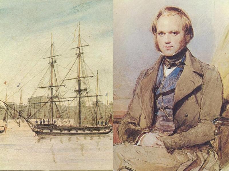 The young Darwin, whose portrait you see at right, took part in an explorator…