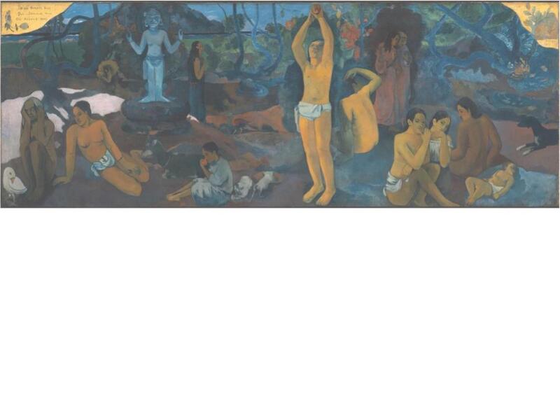 Here is Gauguin’s "D'où Venons Nous?”. A geometrical analysis will show the o…