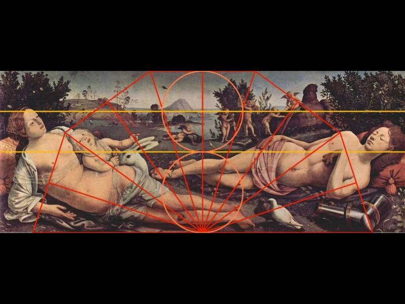 The line through the center of the upper circle corresponds closely to the ho…