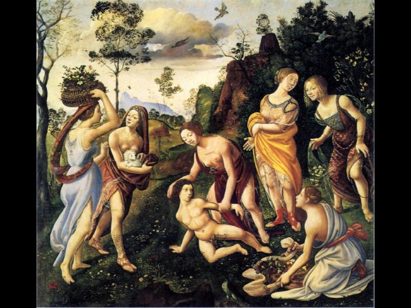 This painting depicts six nymphs tending to Vulcan, who had been hurled from…
